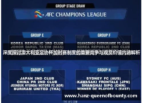 深度探讨澳大利亚足协杯加时赛制度的重要竞争与观赏价值内涵解析 深度探讨澳大利亚足协杯加时赛制度的重要竞争与观赏价值内涵解析